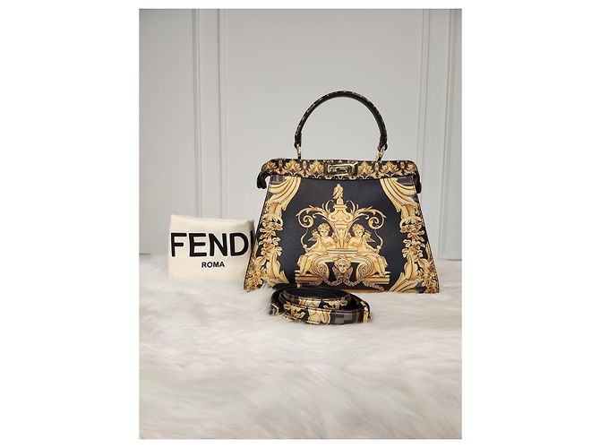 Versace Fendi Peekaboo Zusammenarbeit Pandache Schwarz - Ansicht 6