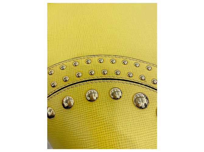 Prada Borsa Tote e a Spalla Baldini in Saffiano D'oro - vista 16