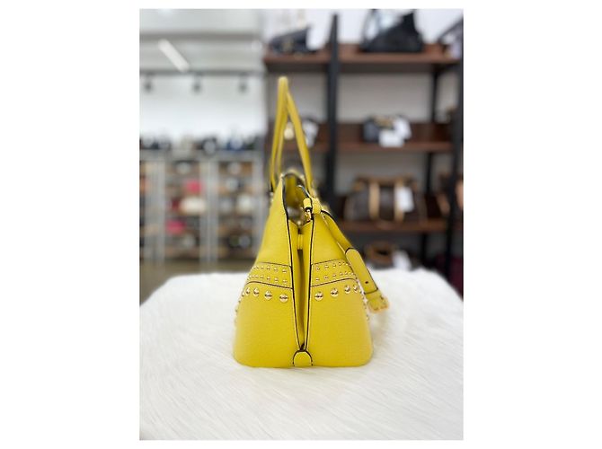 Prada Borsa Tote e a Spalla Baldini in Saffiano D'oro - vista 3