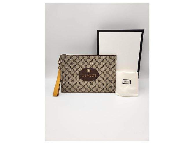 Gucci Pochette GG Supreme Neo Vintage Jaune - vue 2