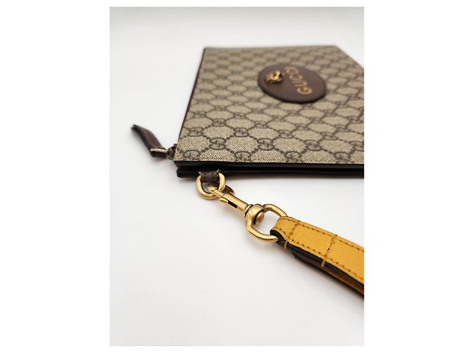 Gucci Pochette GG Supreme Neo Vintage Jaune - vue 7