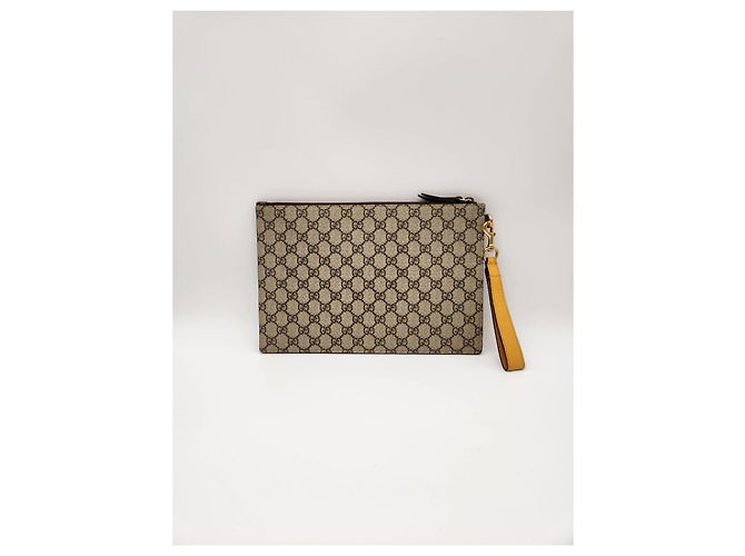 Gucci Pochette GG Supreme Neo Vintage Jaune - vue 8