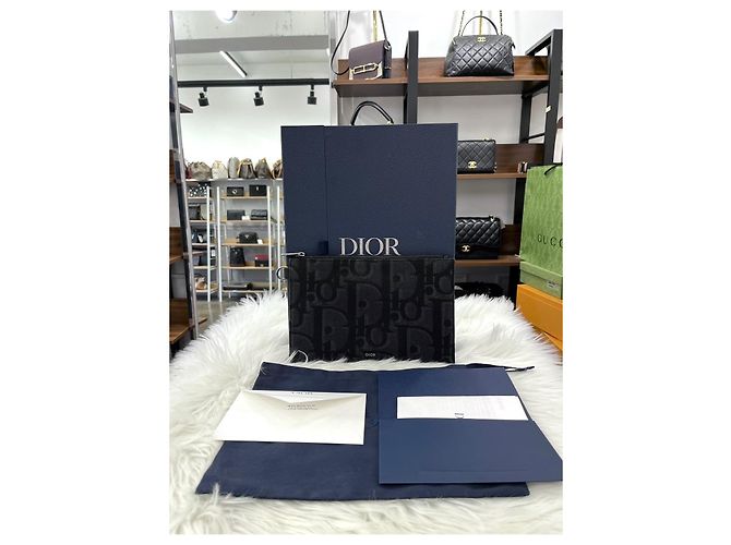 Dior Clutch Maxi Oblique Jacquard Condizione Multicolore - vista 2