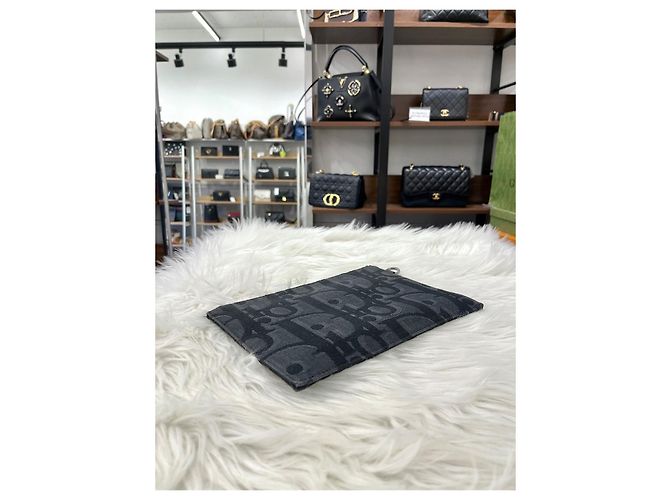 Dior Clutch Maxi Oblique Jacquard Condizione Multicolore - vista 9