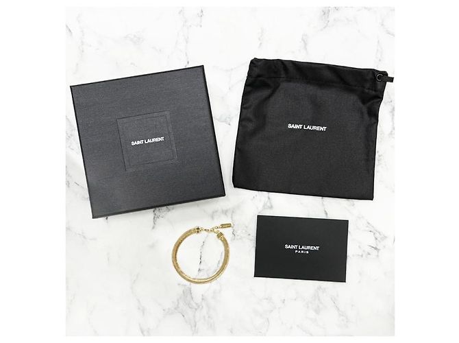Saint Laurent YSL Logo SERPENT Armband Gold - Ansicht 11
