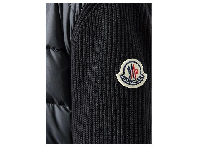Moncler Gepolsterte Zip-Up-Cardigan Schwarz - Ansicht 8