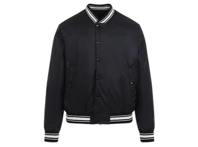 Moncler Reversible Down Varsity Jacket Black - view 4