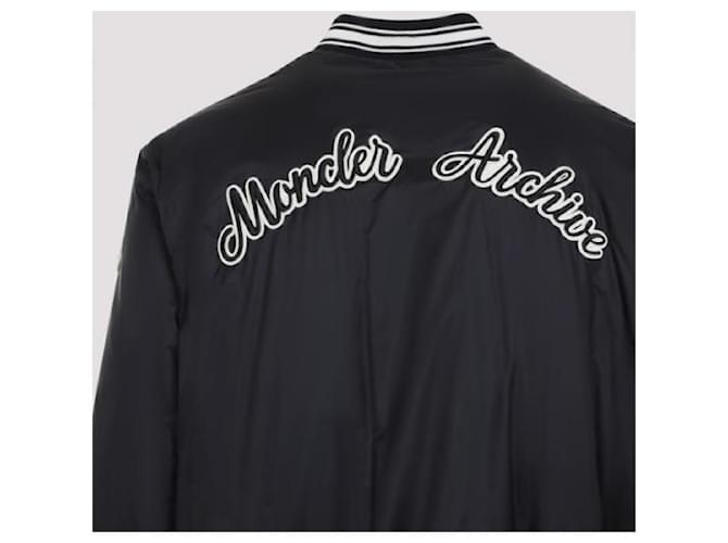 Moncler Reversible Down Varsity Jacket Black - view 7