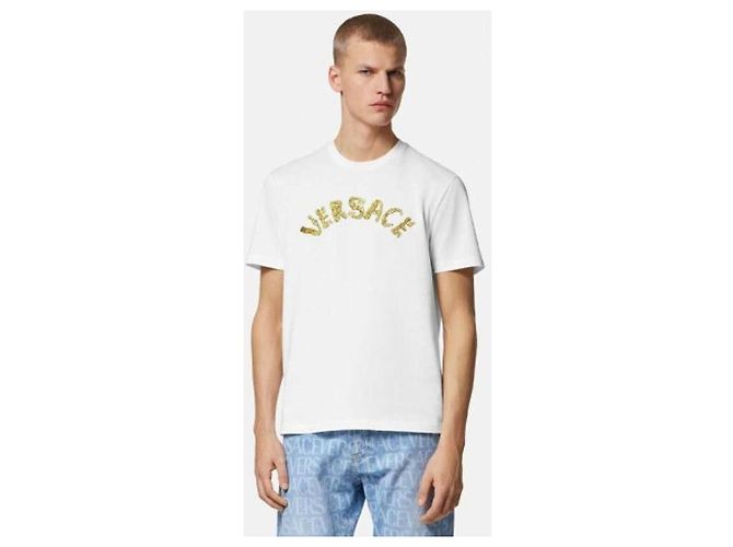 Versace Baroque Logo T-Shirt Weiß - Ansicht 4