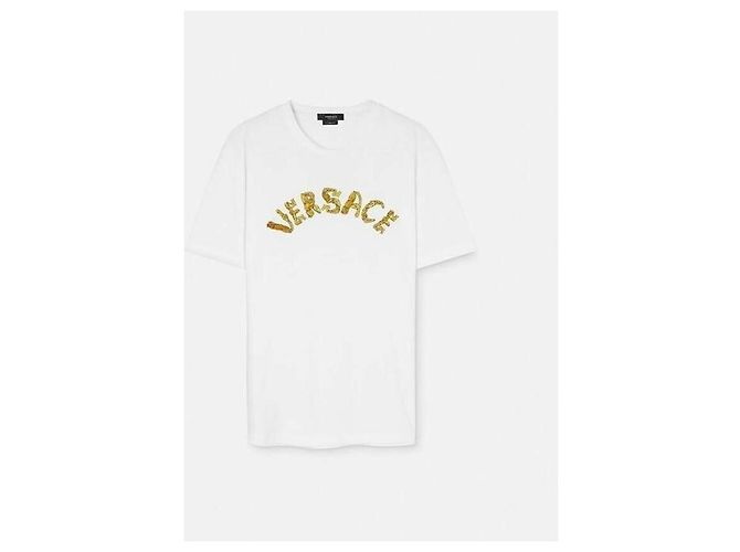 Versace Baroque Logo T-Shirt Weiß - Ansicht 7