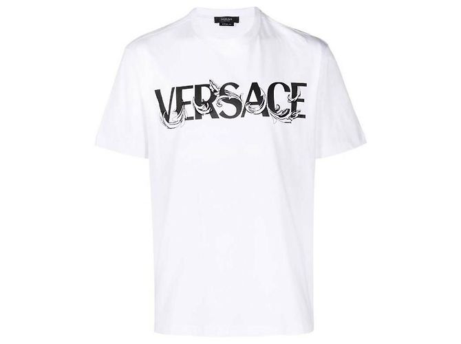 Versace Silhouette Logo T-Shirt Weiß - Ansicht 5