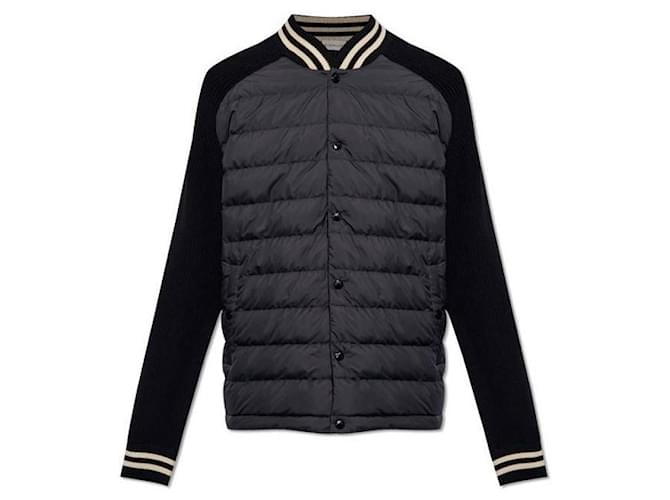 Moncler Gestrickter Steppcardigan Schwarz - Ansicht 4