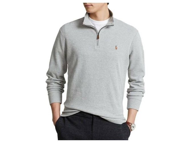 Ralph Lauren Ripp-Halbzip-Pullover mit Pony-Logo-Stickerei - Ansicht 5