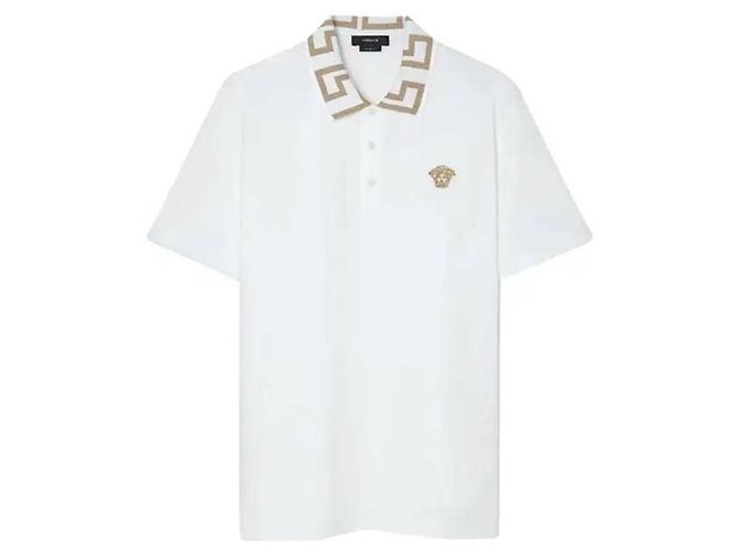 Versace Poloshirt mit kurzen Ärmeln Weiß - Ansicht 4