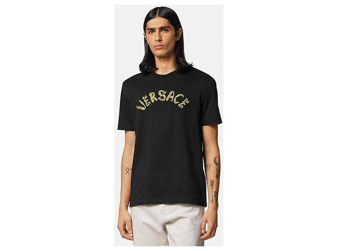 Versace Seashell Baroque Logo T-Shirt - view 4