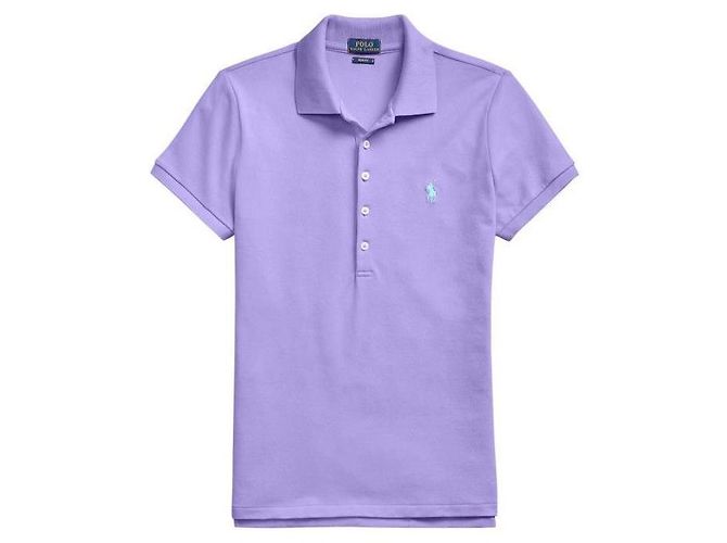 Ralph Lauren Polo de algodón stretch con logo Pony bordado de manga corta Púrpura - vista 4