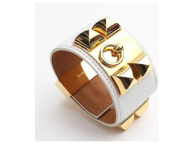 Hermès Bracciale Medor Blanc placcato oro Bianco - vista 2