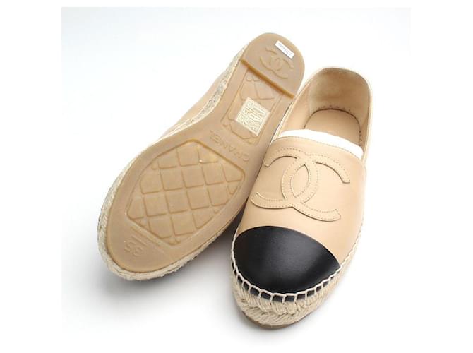 Chanel Espadrilles bicolore Arancione - vista 3