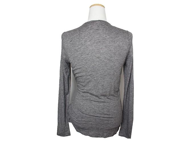 Repetto Top drapeado cinza mesclado Marrom - vista 2