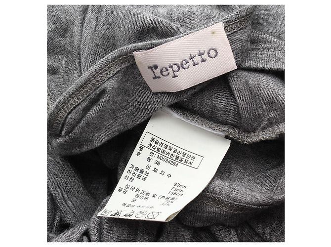 Repetto Top drapeado cinza mesclado Marrom - vista 3