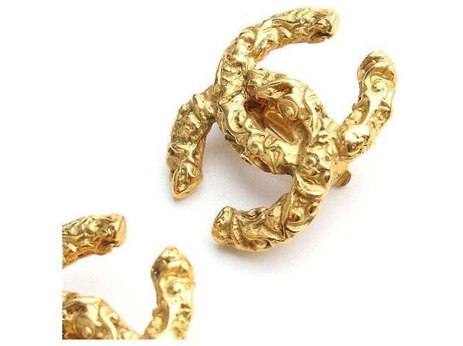 Chanel Vintage Gold CC Logo Clip-On Ohrringe Golden - Ansicht 4