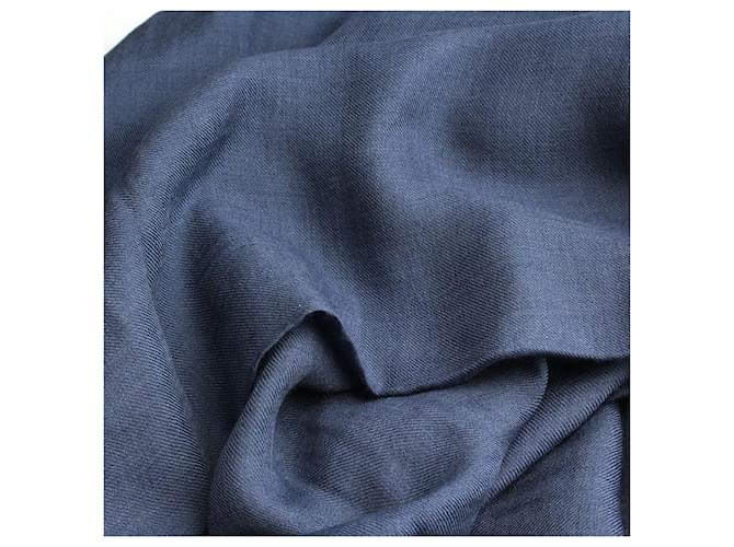Sciarpa in lana modal blu Jil Sander - vista 4