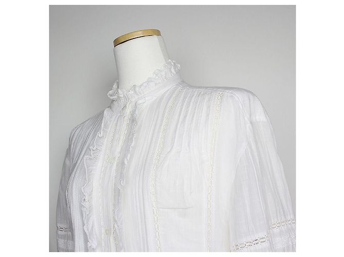 Weißes Faltenbluse Isabel Marant Étoile Größe S - Ansicht 4