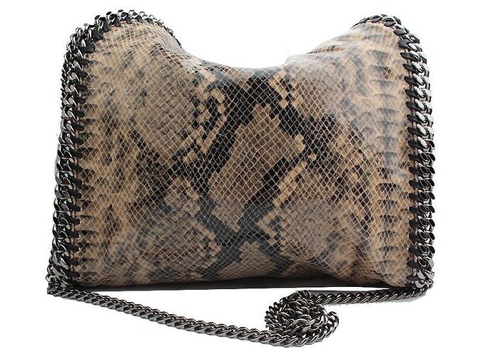 Stella Mc Cartney Stella McCartney Schultertasche aus Leder mit Python-Muster Mehrfarben - Ansicht 3