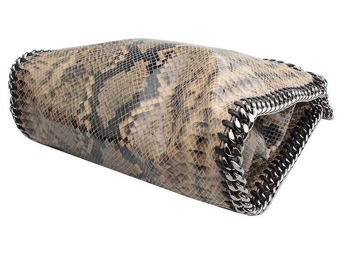 Stella Mc Cartney Stella McCartney Schultertasche aus Leder mit Python-Muster Mehrfarben - Ansicht 4