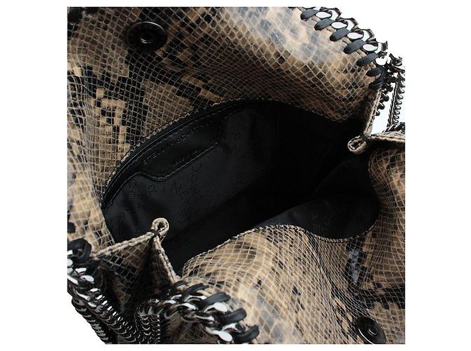 Stella Mc Cartney Stella McCartney Schultertasche aus Leder mit Python-Muster Mehrfarben - Ansicht 5