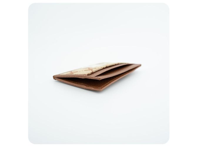 Gucci Card Holder Black Shima Leather Brown - view 10