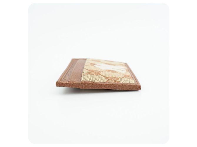 Gucci Card Holder Black Shima Leather Brown - view 13