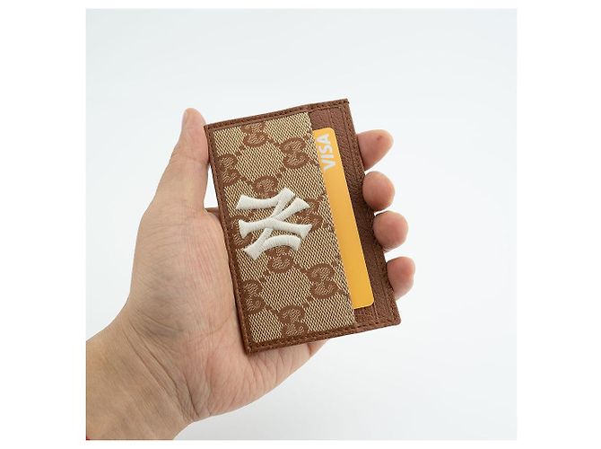 Gucci Card Holder Black Shima Leather Brown - view 18