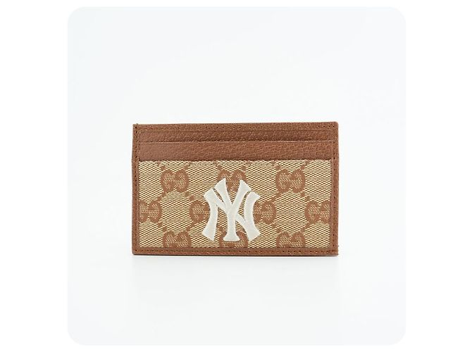 Gucci Card Holder Black Shima Leather Brown - view 6