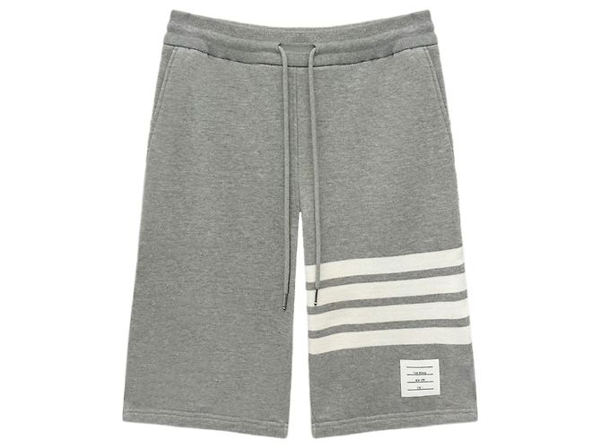 Thom Browne Shorts da Allenamento Diagonal Armband Marrone - vista 6