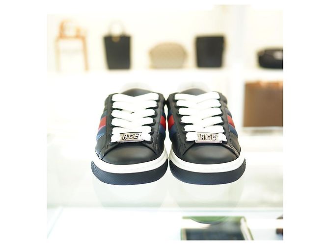 Gucci Sneakers in pelle neri da uomo AADMG Nero - vista 11