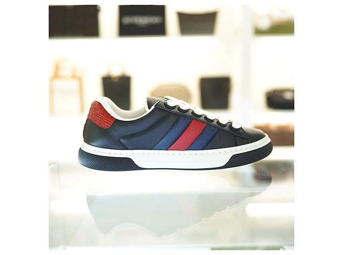 Gucci Sneakers in pelle neri da uomo AADMG Nero - vista 12