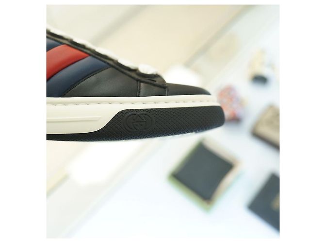 Gucci Sneakers in pelle neri da uomo AADMG Nero - vista 6