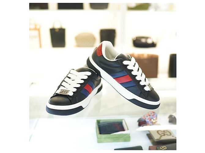 Gucci Sneakers in pelle neri da uomo AADMG Nero - vista 7