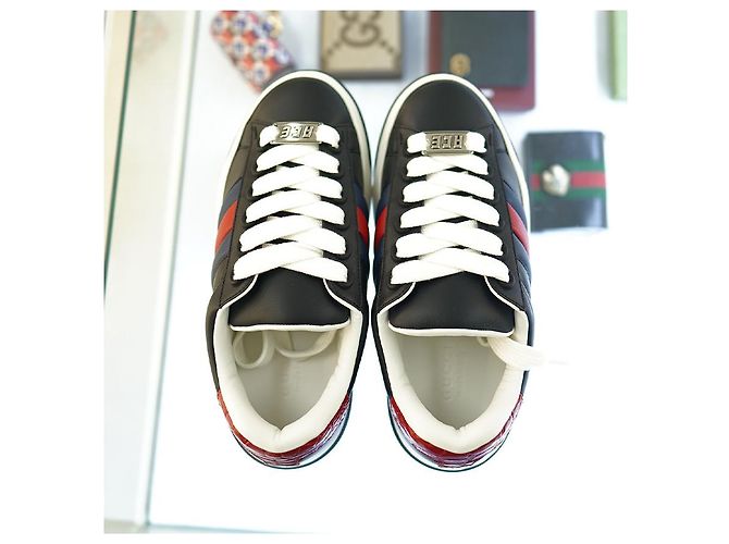 Gucci Sneakers in pelle neri da uomo AADMG Nero - vista 9