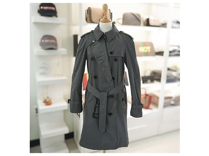 Burberry Abrigo Trench Amberford Gris Tormenta Castaño - vista 20