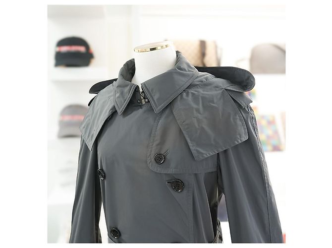 Burberry Abrigo Trench Amberford Gris Tormenta Castaño - vista 3