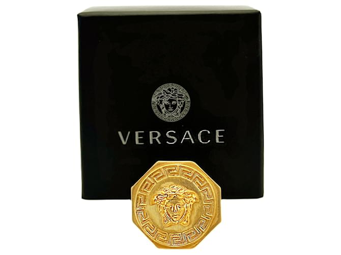 Versace Anello Opaco Testa di Medusa D'oro - vista 2
