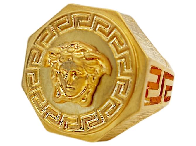 Versace Anello Opaco Testa di Medusa D'oro - vista 4