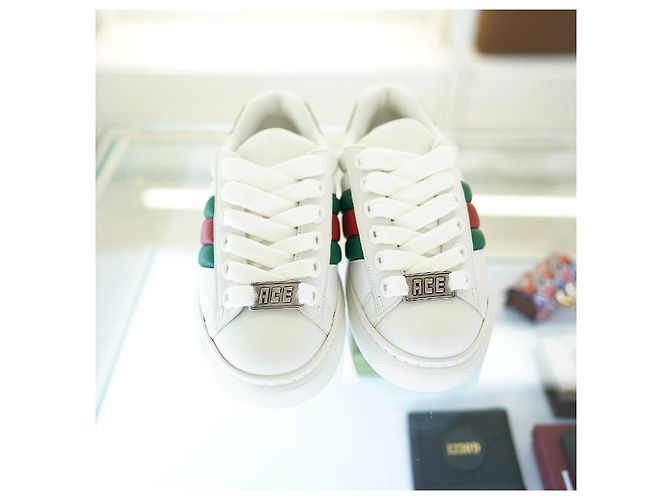 Gucci Sneakers in pelle bianca da uomo AADMG Bianco - vista 13