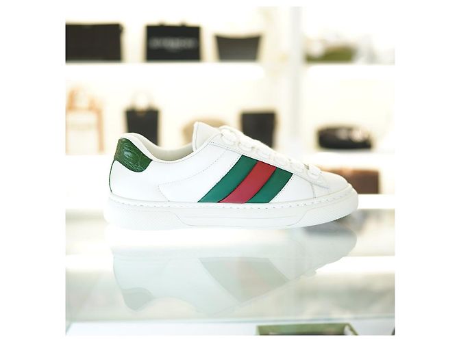 Gucci Sneakers in pelle bianca da uomo AADMG Bianco - vista 15