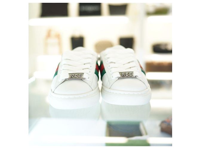 Gucci Sneakers in pelle bianca da uomo AADMG Bianco - vista 4