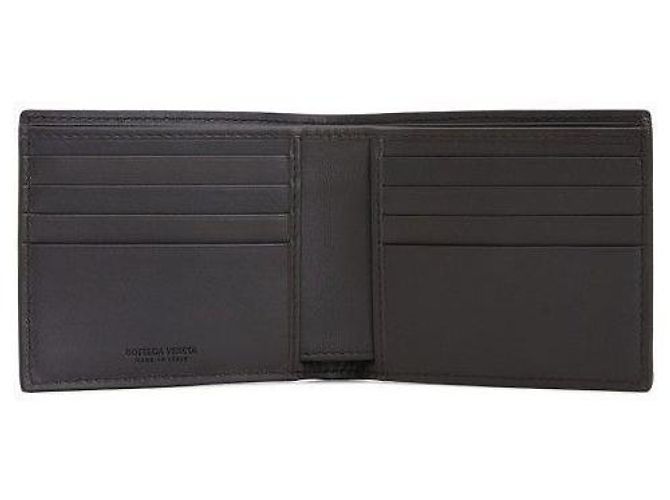 Bottega Veneta Portafoglio Intrecciato Marrone Scuro - vista 5