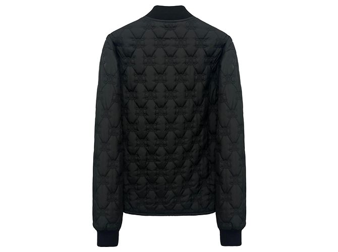 Céline Triope Lightweight Nylon Quilted Jacket Black - view 7