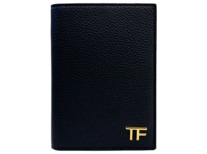 Tom Ford Porta passaporto in pelle grana con logo Nero - vista 7